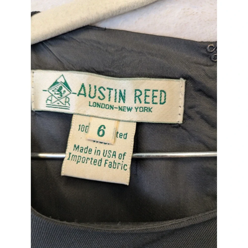 Austin Reed‎ Vintage Womens Black Sleeveless Sheath Dress Size 6